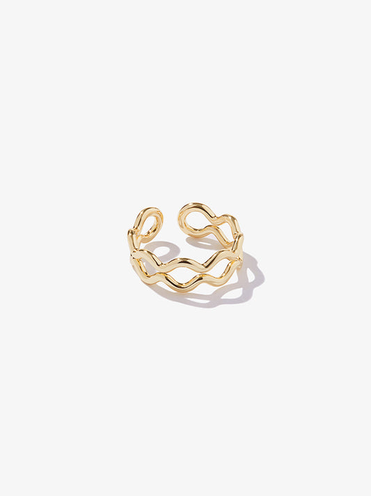 1 - Ana Luisa Jewelry Ring Adjustable Ring Gold Ring Wander Adjustable Ring Gold