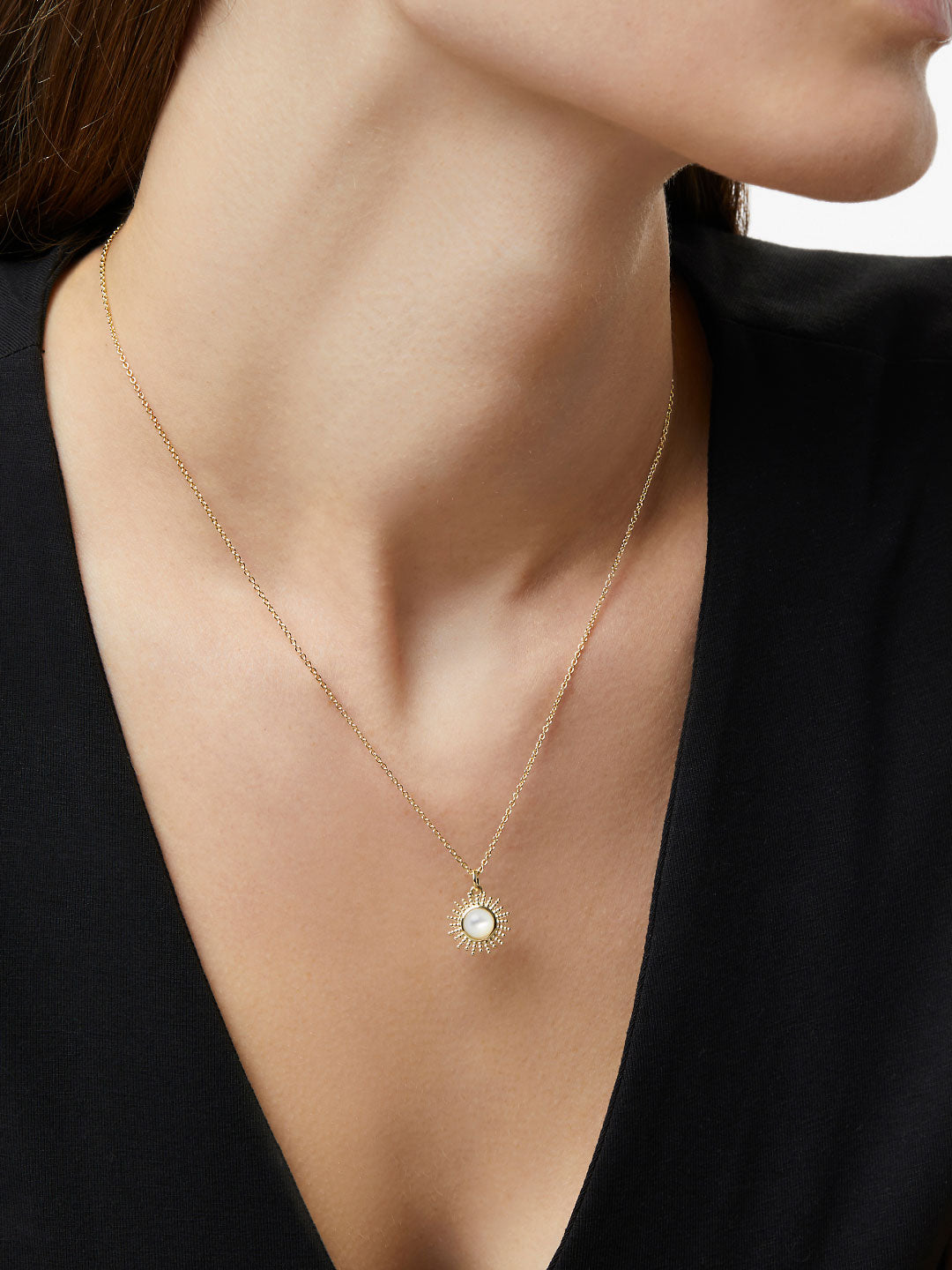 Ana Luisa Jewelry Necklaces Pendants Sun Necklace Addison Gold