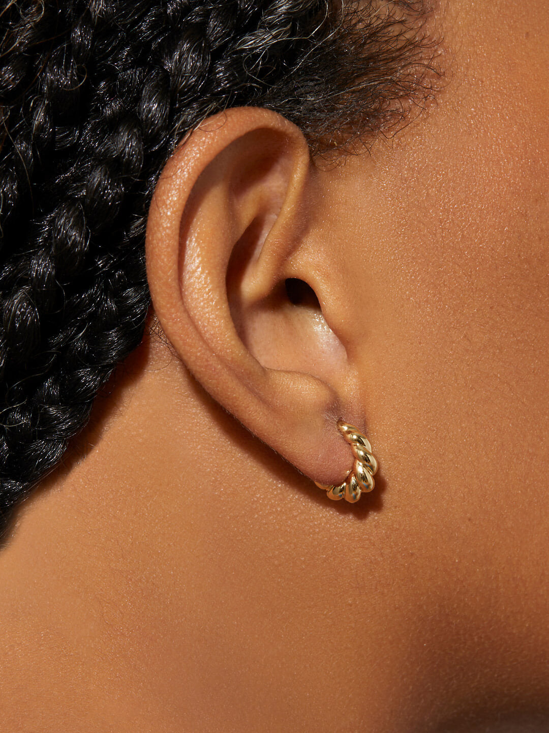 Ana Luisa Jewelry Earrings Huggie Twisted Hoop Earrings Paris Mini Gold