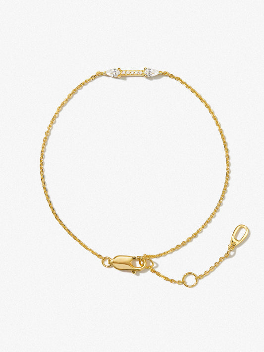Ana Luisa Jewelry Bracelets Light Chains Gold Charm Bracelet Lyla Silver