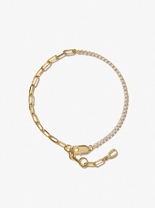 Ana Luisa Jewelry Bracelets Medium Chains Gold Tennis Bracelet Olive Gold