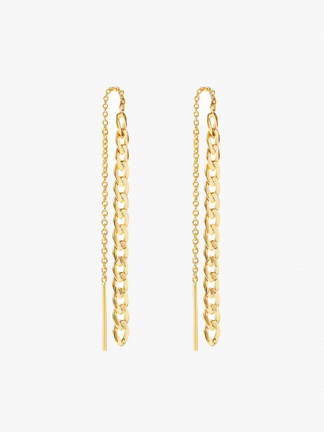 Ana Luisa Jewelry Earrings Drop Gold Threader Earrings Evie Silver