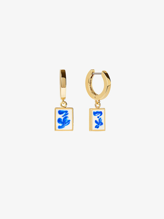 Ana Luisa Jewelry Earrings Enamel Drop Earrings Salome Gold