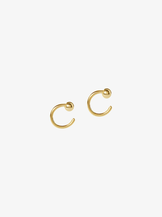 Ana Luisa Jewelry Earrings Hoop Earrings Ball Hoop Earrings Claire Silver