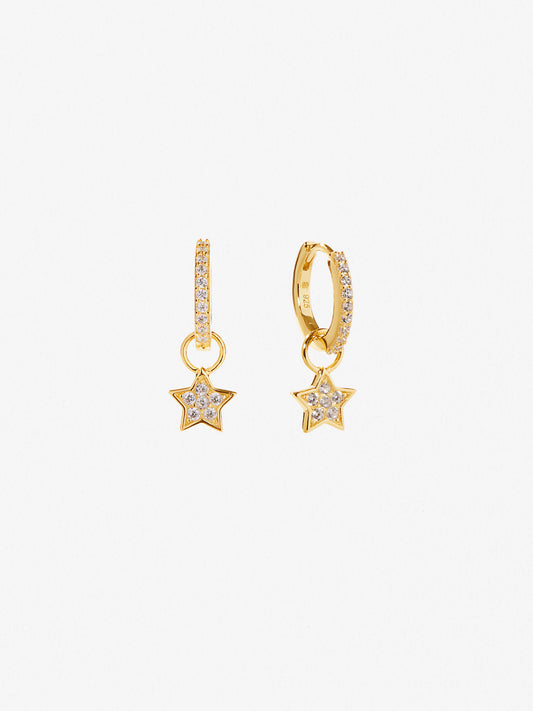 Ana Luisa Jewelry Earrings Huggie Star Huggie Hoops Xing Silver