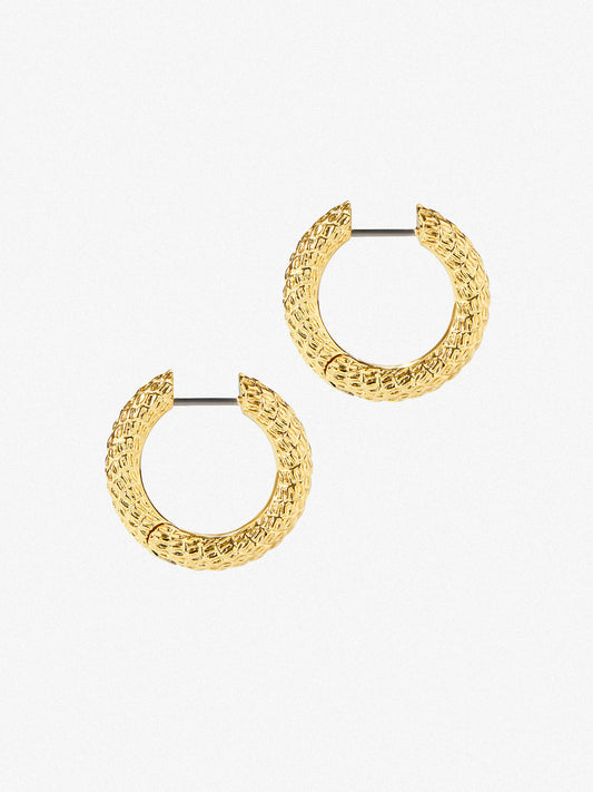 Ana Luisa Jewelry Earrings Medium Hoops Medium Gold Hoop Earrings Zion Gold