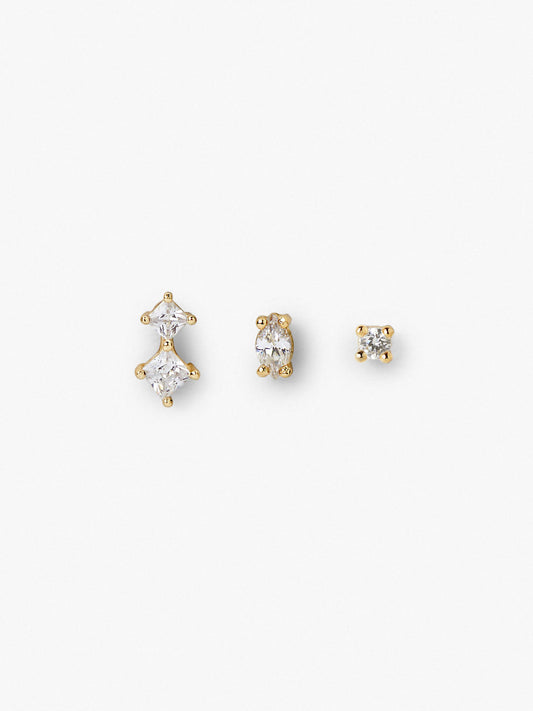 1 - Ana Luisa Jewelry Earrings Stud Earring Set Val White Gold
