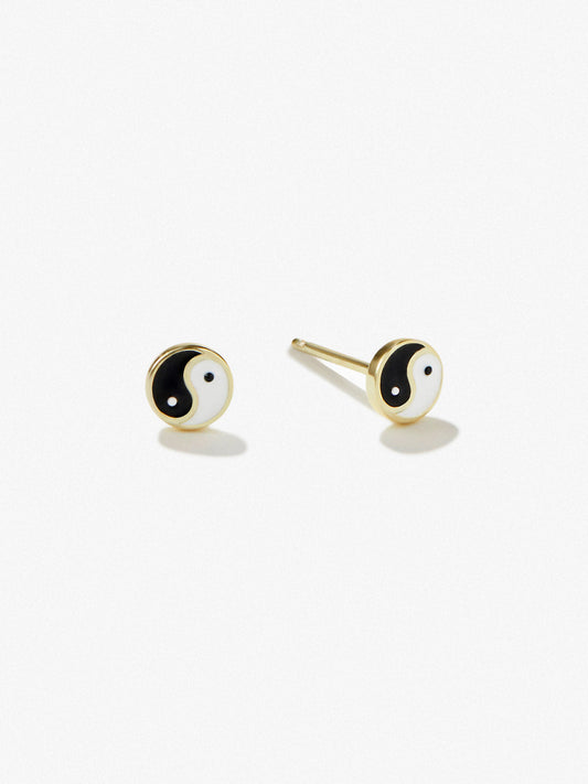 Ana Luisa Jewelry Earrings Stud Gold Stud Earrings Yin Yang Studs Silver