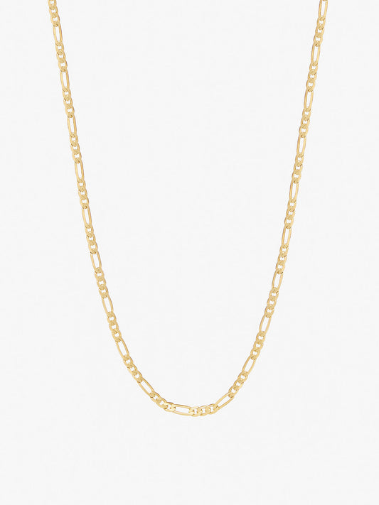 Ana Luisa Jewelry Necklace Chain Necklaces Figaro Chain Necklace Leo Regular Long Gold