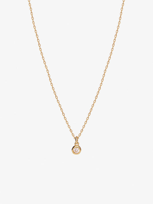 Ana Luisa Jewelry Necklace Pendant Necklace Round Stone Pendant Selina Gold