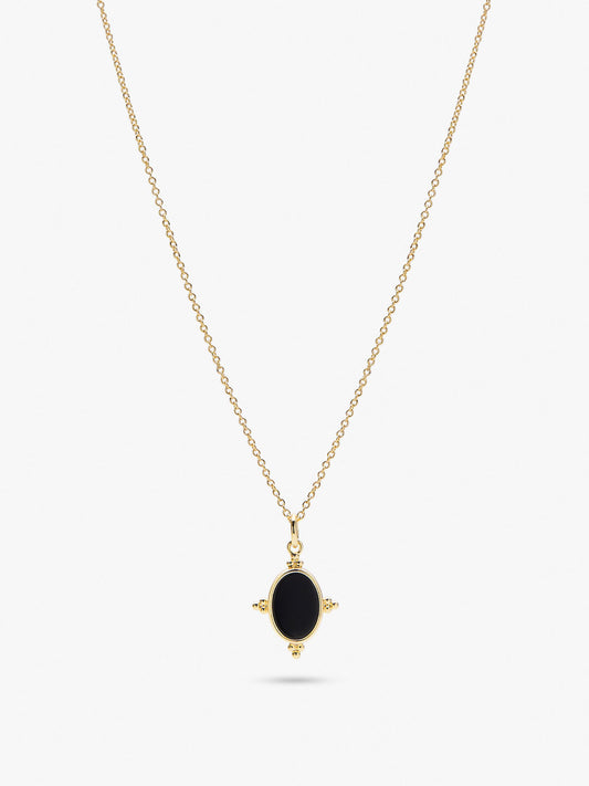 Ana Luisa Jewelry Necklaces Pendants Black Onyx Necklace Emerson Gold