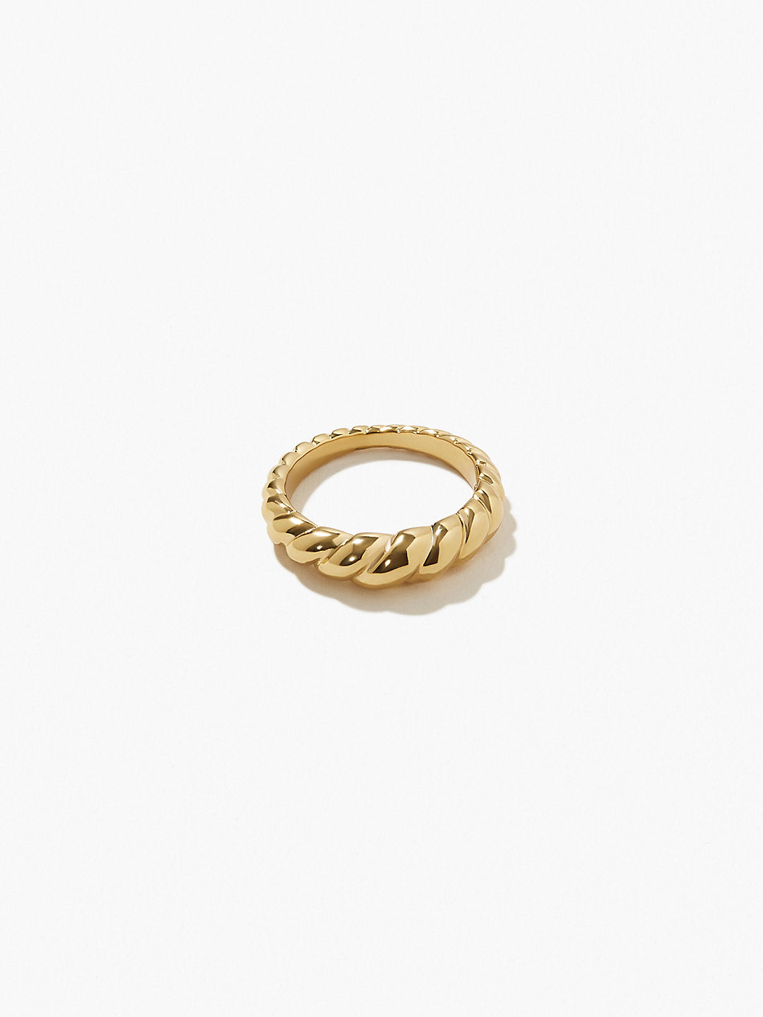 Ana Luisa Jewelry Rings Gold Twist Ring Rope Slim