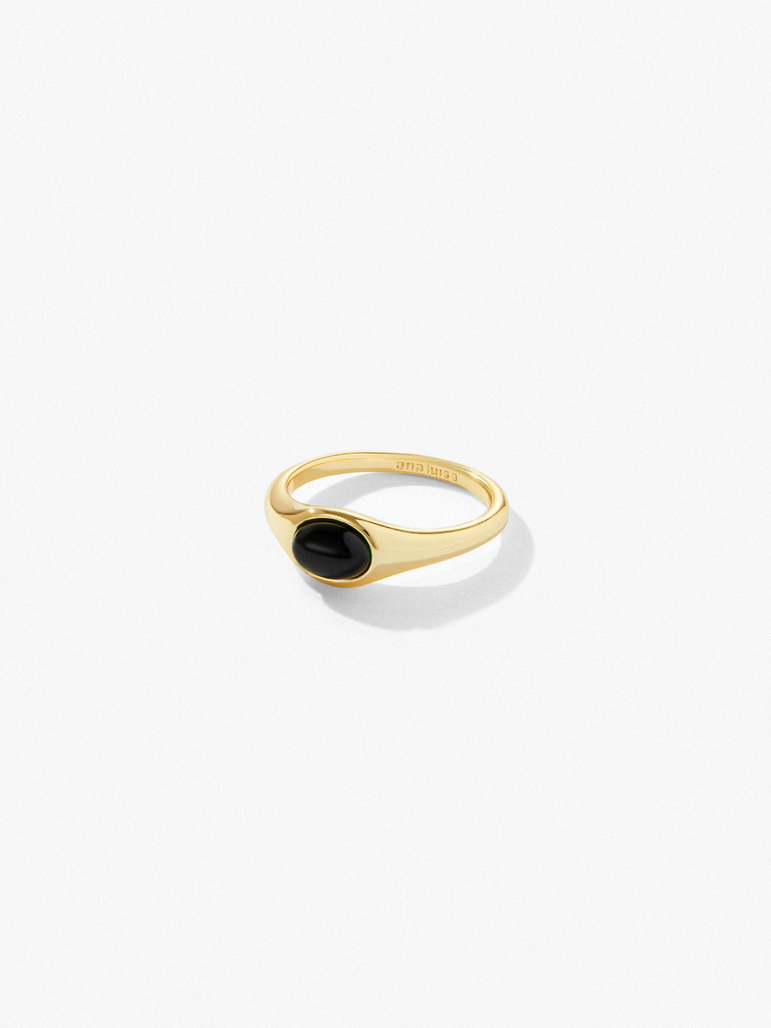 Ana Luisa Jewelry Rings Statement Rings Gold Signet Ring Reese Onyx Gold